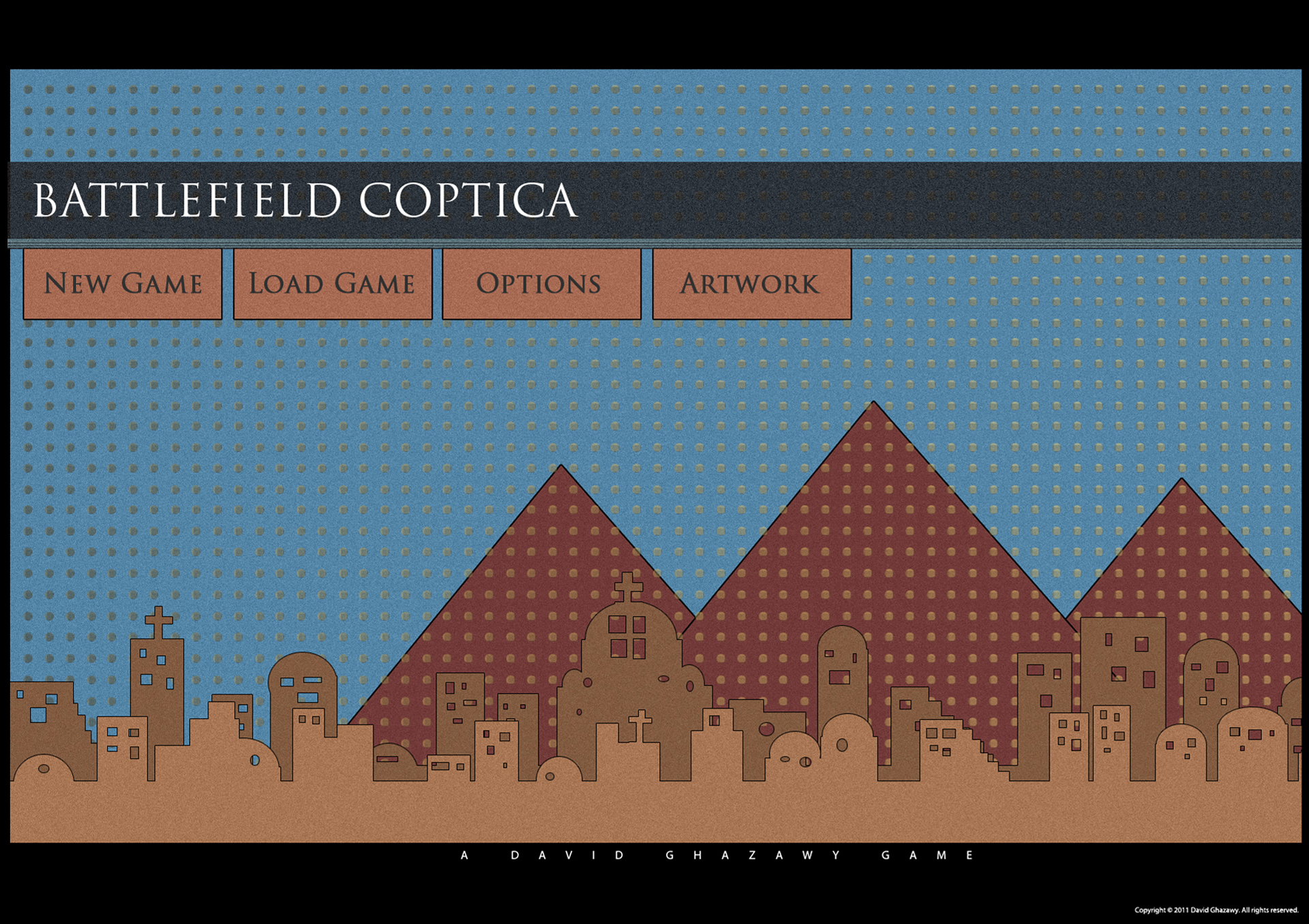 Video Game Battlefield Coptica Menu Screen